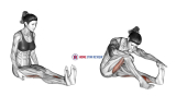 Seated Straight Leg Calf Stretch