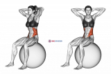 Seated Twist (on stability ball)