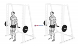 Smith Standing Back Wrist Curl