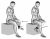 Band Seated Hip External Rotation
