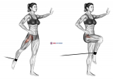 Band Standing Leg Raise