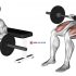 Barbell one leg hip thrust