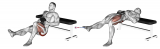Weighted one leg hip thrust