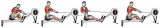 Rowing (with rowing machine)
