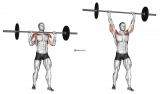Barbell Standing Military Press (without rack)