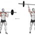 EZ-Bar Standing Overhead Press