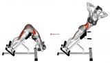 45 degree twisting hyperextension
