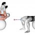 Dumbbell Incline Press on Exercise Ball