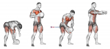 Medicine Ball Chest Push from 3 Point Stance