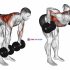 Dumbbell Reverse Grip Incline Bench One Arm Row