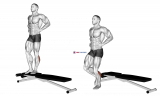 Box Jump Down with One Leg Stabilization