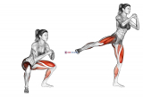 Squat side kick