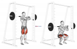 Smith Front Squat (Clean Grip)