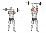 Barbell Standing Close Grip Military Press