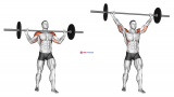 Barbell Standing Wide Military Press