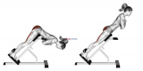 45 degree hyperextension (arms in front of chest) (Side-POV)