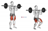Barbell Jerk Dip Squat