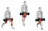 Dumbbell Split Jump