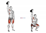 Kettlebell One Arm Overhead Squat