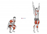 Squat to Overhead Reach