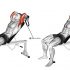 Cable Rope Lying on Floor Tricep Extension