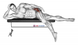 Lying Leg Hang Abductor Stretch