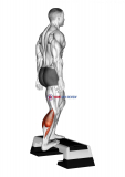 Single Heel Drop Achilles Stretch