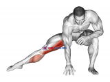 Standing Bent Knee Hip Adductor Stretch