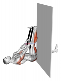 Recumbent Knee Flexor Stretch With Towel