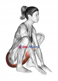 Hip And Knee Flexion Squatting Stretch