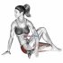 Sitting Sumo Right Twist Stretch