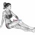 Seated Bent Knee To Chest Buttock Stretch