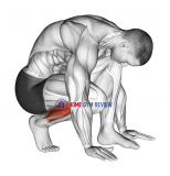 Squatting Toe Stretch