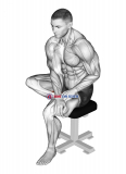 Seated Toe Flexor And Foot Inverter Stretch