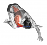 Kneeling One Arm Cross Body Stretch