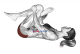 Recumbent Hip External Rotator And Hip Extensor Stretch (Crossed Leg)