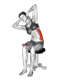 Seated Lower Trunk Lateral Flexor Stretch