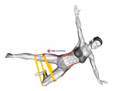 Resistance Band Kneeling Side Plank
