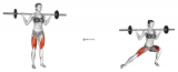 Barbell Lateral Lunge (female)