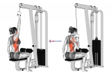 Cable One Arm Lat Pulldown (female)