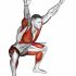 Crouching Heel Back Calf Stretch