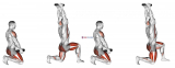 Weighted Kneeling Step with Swing