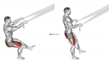 Assisted Pistol Squat with Bed Sheet