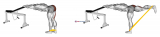 Resistance Band One Leg Kickback (Bent Position) (male)