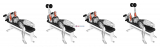 Dumbbell Lying Alternate Extension (female)