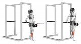 Dumbbell Single Leg Calf Raise (female) (VERSION 2)